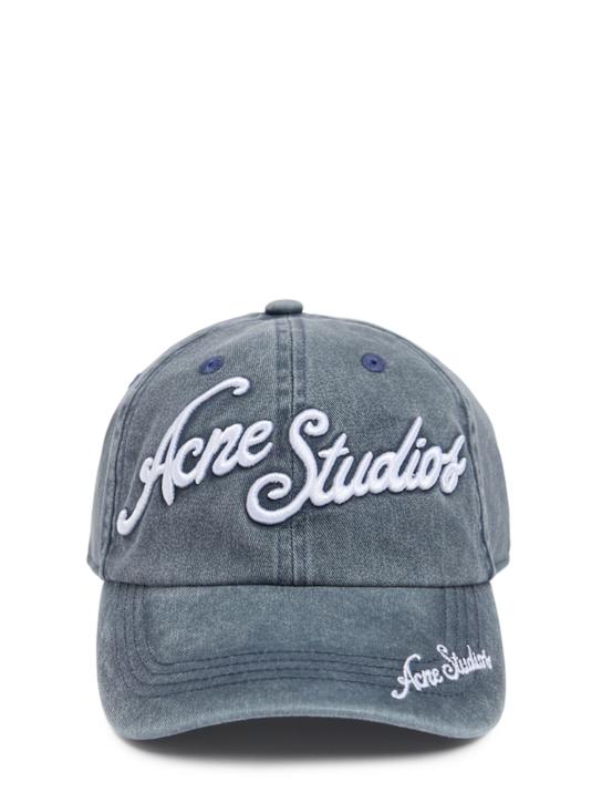 LuisaViaRoma Acne StudiosCappello Carliy in cotone con logo