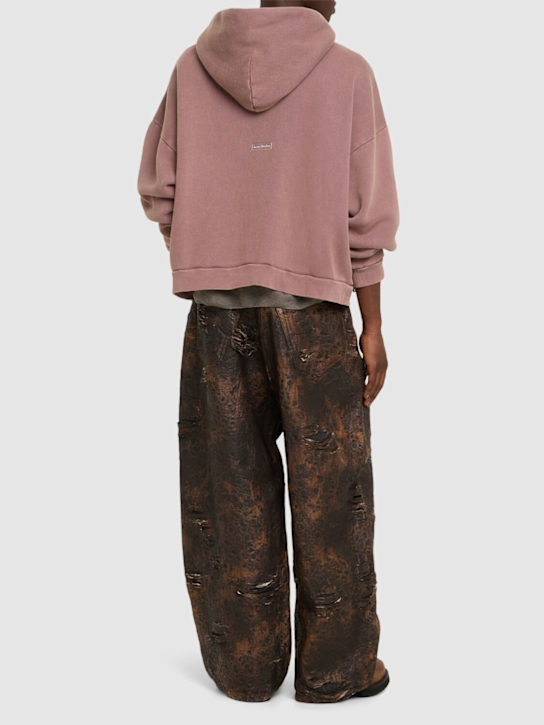 LuisaViaRoma Acne StudiosFelpa Fester Effetto Vintage Con Cappuccio