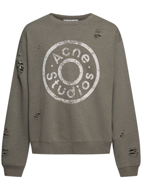 LuisaViaRoma Acne StudiosFelpa Franziska Button con logo