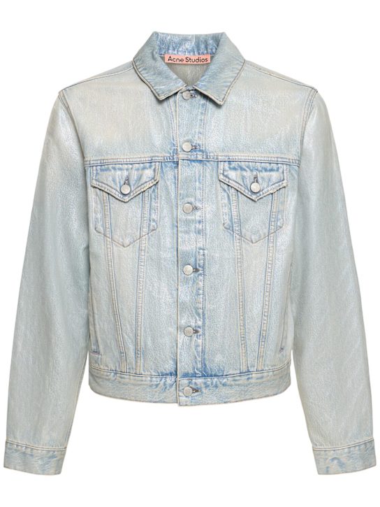 LuisaViaRoma Acne StudiosGiacca Rye Holo Mermaid in denim spalmato