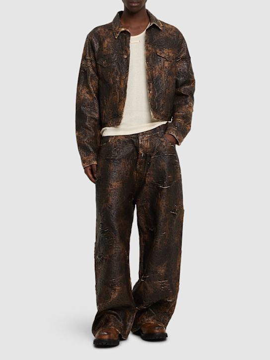 LuisaViaRoma Acne StudiosGiaccaOraia In Denim Distressed