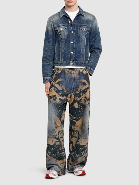 LuisaViaRoma Acne StudiosJeans Larghi Mossy Oak In Denim Stampato