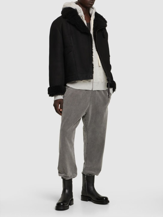 LuisaViaRoma Acne StudiosPantaloni Pale In Felpa Di Cotone Vintage