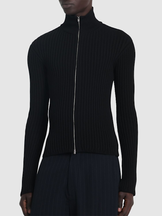 LuisaViaRoma Acne StudiosPullover Koton Core In Maglia Di Cotone Con Zip