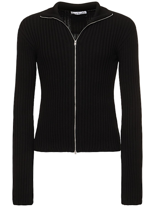 LuisaViaRoma Acne StudiosPullover Koton Core in maglia di cotone con zip
