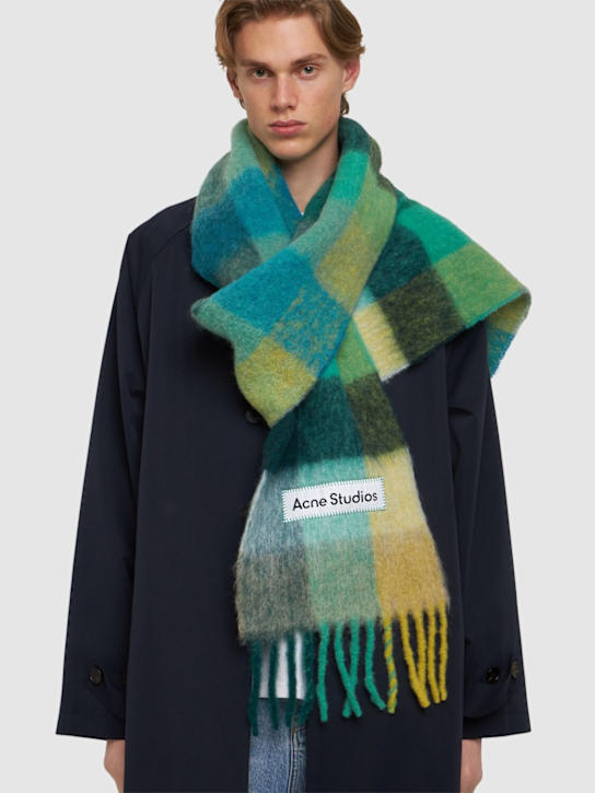 LuisaViaRoma Acne StudiosSciarpa In Misto Alpaca Con Logo