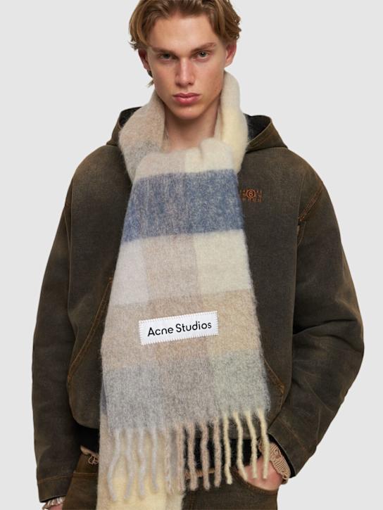 LuisaViaRoma Acne StudiosSciarpa In Misto Alpaca Con Logo