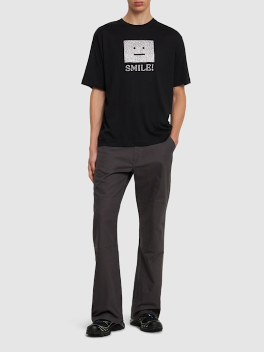LuisaViaRoma Acne StudiosT-shirt In Cotone Con Logo