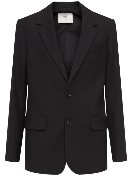 LuisaViaRoma AMI ParisBlazer monopetto in gabardina di lana