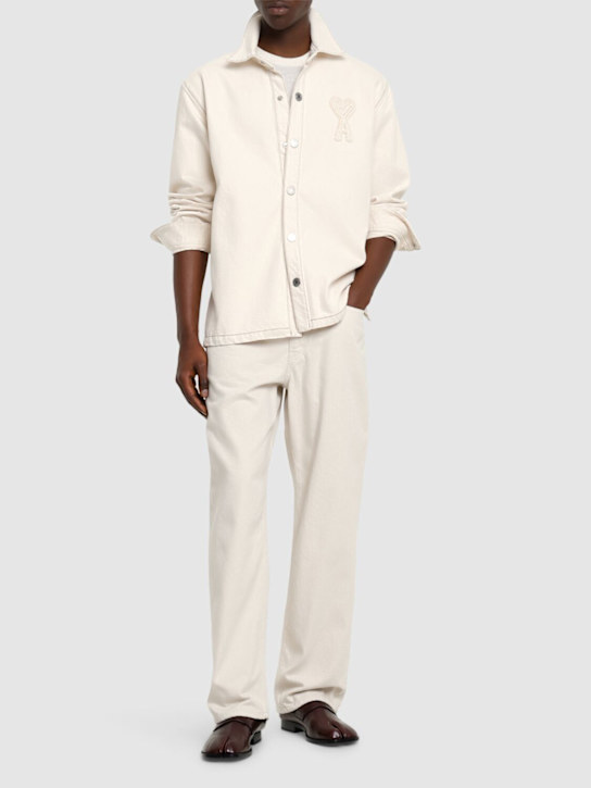 LuisaViaRoma AMI ParisCamicia In Denim Di Cotone Con Logo ADC