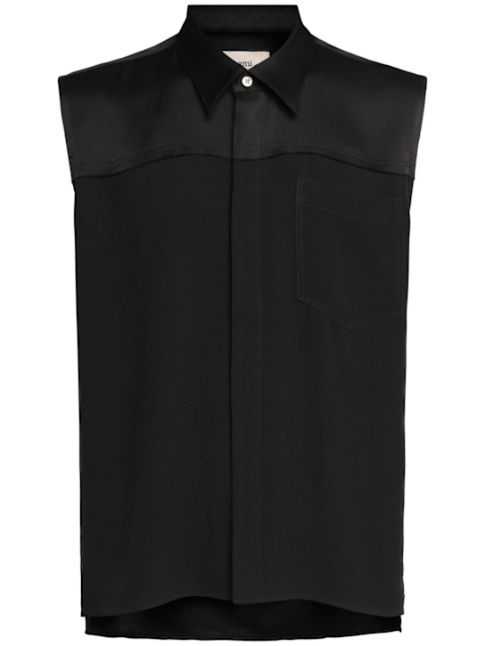 LuisaViaRoma AMI ParisCamicia in misto viscosa senza maniche