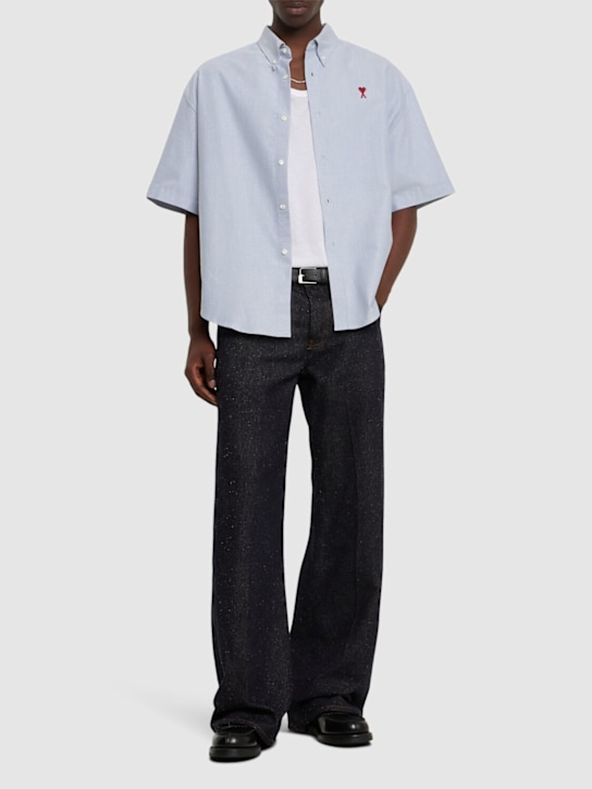LuisaViaRoma AMI ParisCamicia Maniche Corte Boxy Fit Cotone