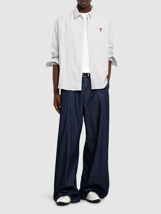 LuisaViaRoma AMI ParisCamicia Oxford In Cotone Con Logo