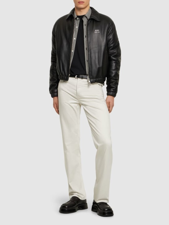 LuisaViaRoma AMI ParisGiacca In Pelle Imbottita Con Zip