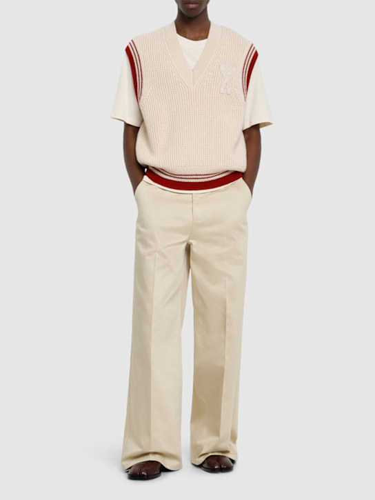 LuisaViaRoma AMI ParisGilet In Maglia Di Lana A Costine