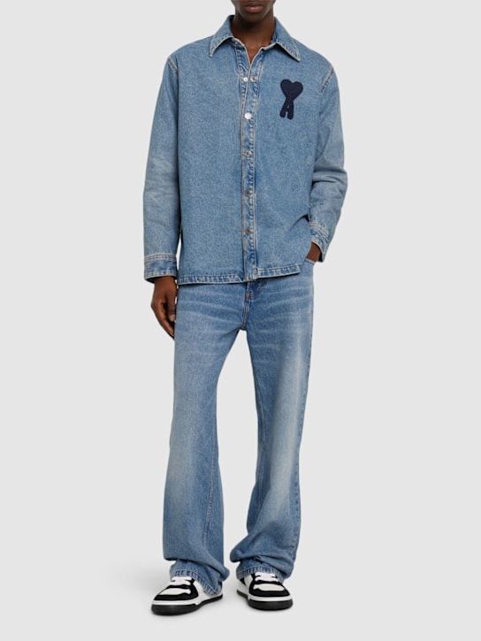 LuisaViaRoma AMI ParisJeans Large Fit In Denim Di Cotone
