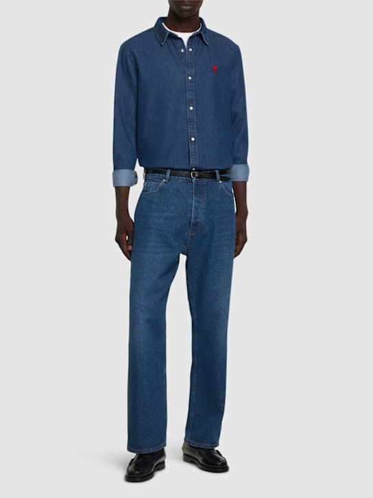 LuisaViaRoma AMI ParisJeans Loose Fit In Denim Di Cotone
