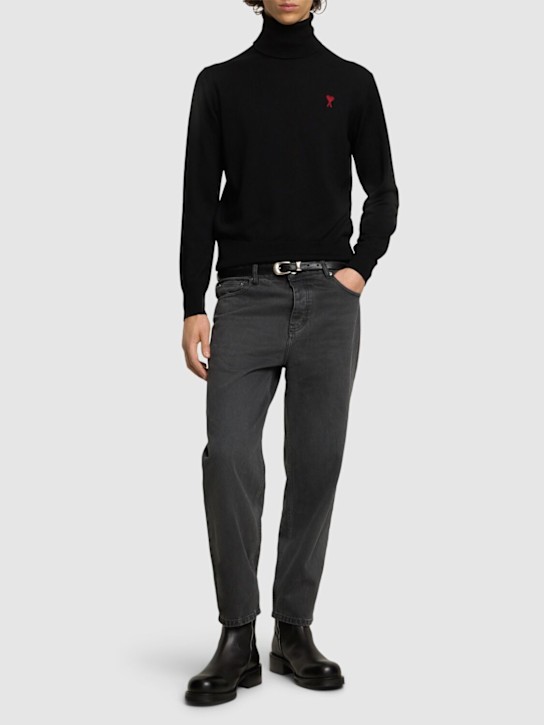 LuisaViaRoma AMI ParisJeans Tapered Fit In Denim Di Cotone