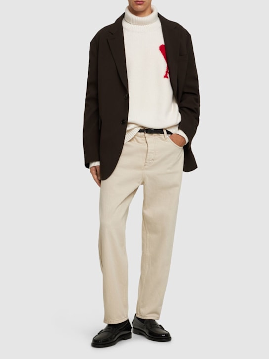 LuisaViaRoma AMI ParisJeans Tapered Fit In Denim Di Cotone