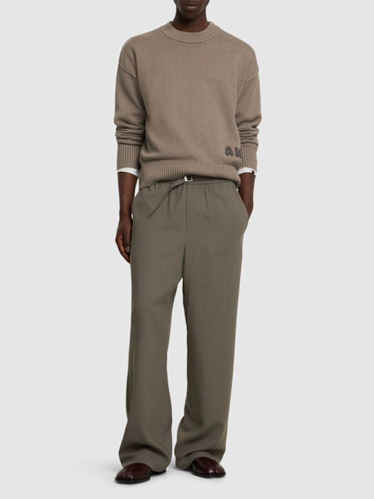 LuisaViaRoma AMI ParisPantaloni In Gabardina Di Lana