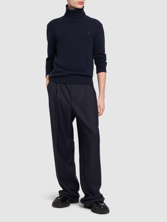 LuisaViaRoma AMI ParisPantaloni Oversize In Gabardina Di Lana
