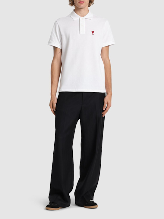 LuisaViaRoma AMI ParisPolo In Cotone Piqué Organico Con Logo