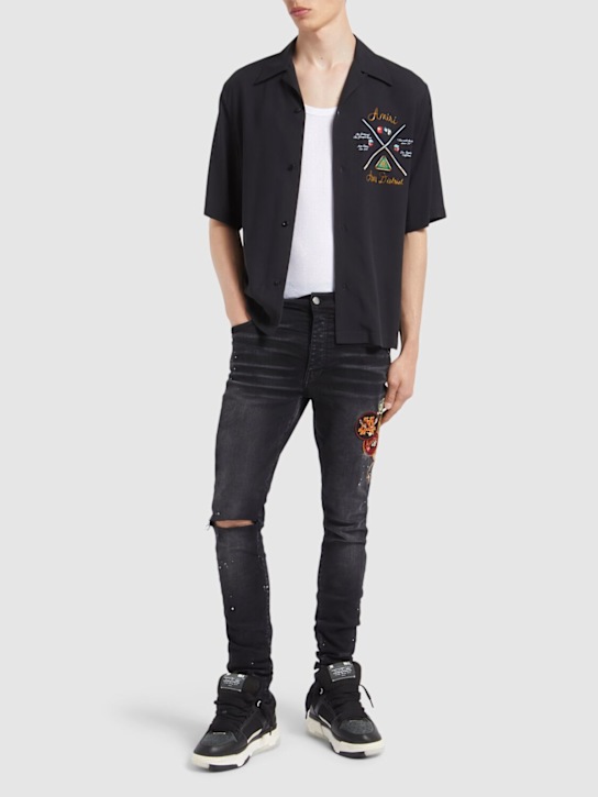 LuisaViaRoma AmiriCamicia Bowling Pool Cue In Viscosa Stampata