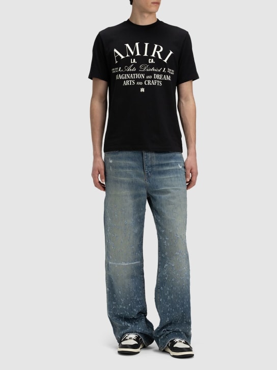 LuisaViaRoma AmiriJeans Baggy Fit In Denim Di Cotone