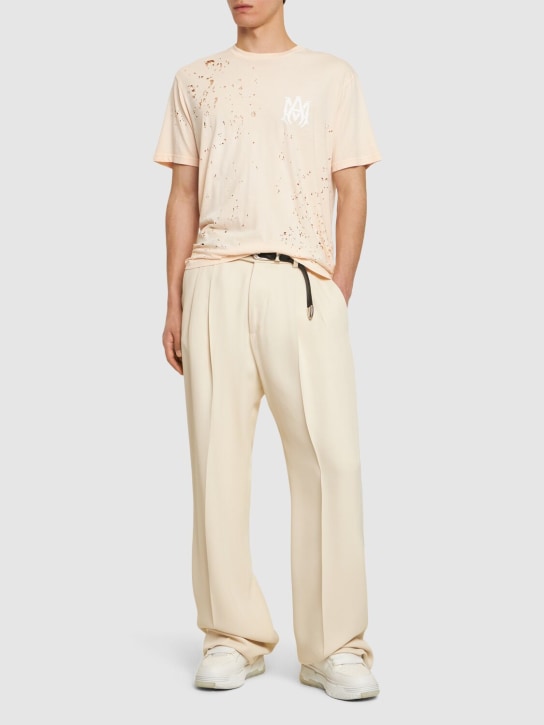 LuisaViaRoma AmiriT-shirt MA In Jersey Di Cotone Distressed