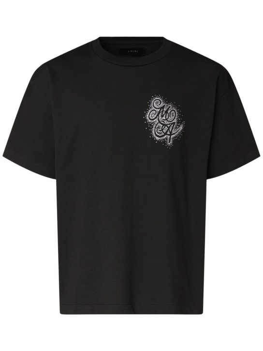 LuisaViaRoma AmiriT-shirt oversize Crystal Burst MA Swirl