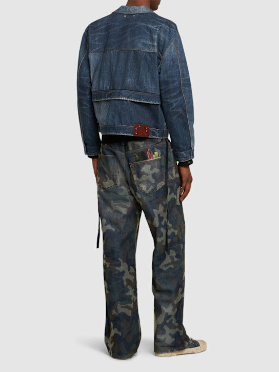 LuisaViaRoma Andersson BellPantaloni Unisex In Denim E Mesh