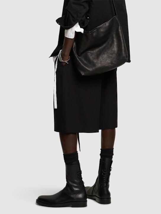 LuisaViaRoma Ann DemeulemeesterStivaletti In Pelle Con Lacci Heiko