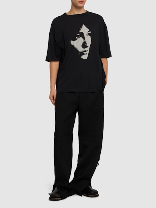 LuisaViaRoma Ann DemeulemeesterT-shirt Dieter Boxy Fit Stampata