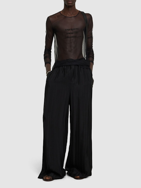 LuisaViaRoma Ann DemeulemeesterTop Greg Slim Fit In Tulle