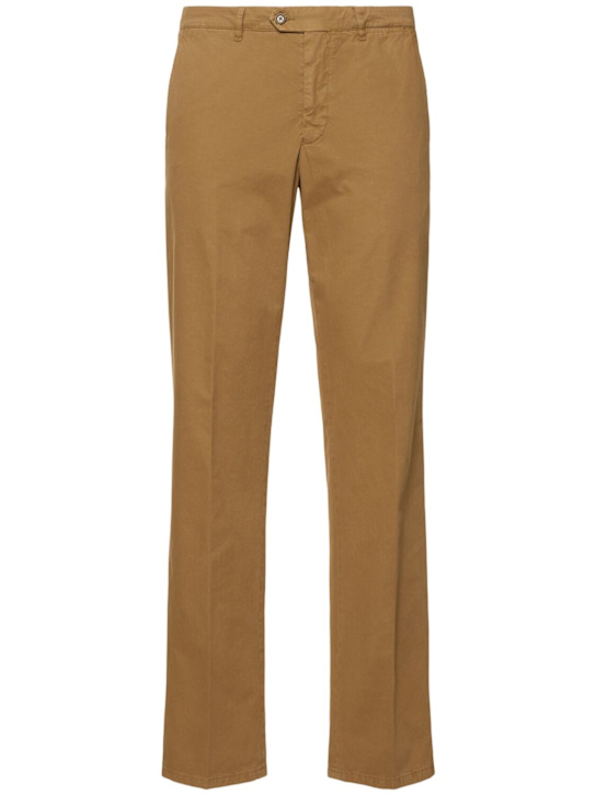 LuisaViaRoma ASPESIPantaloni tinti in capo in gabardina di cotone