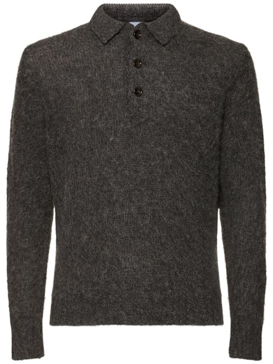 LuisaViaRoma ASPESIPolo in maglia di lana Shetland pettinata