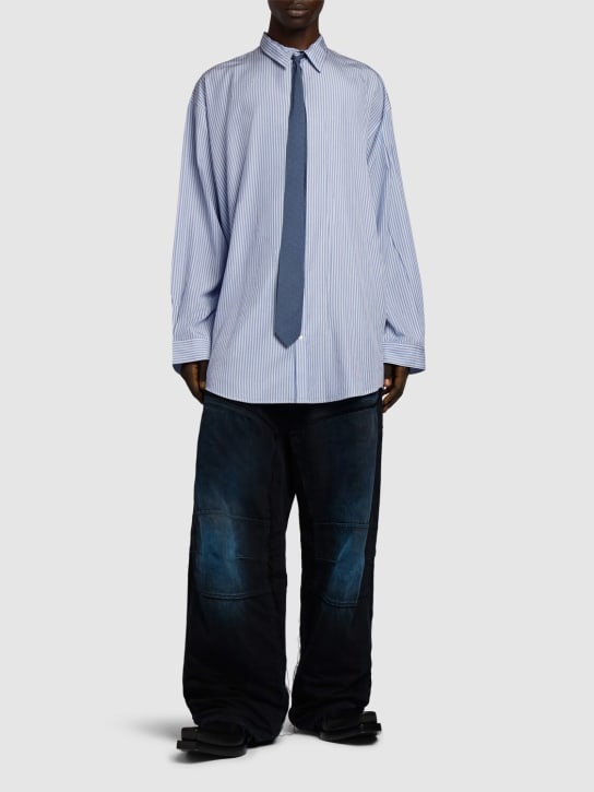 LuisaViaRoma BalenciagaCamicia In Popeline Morbido A Righe