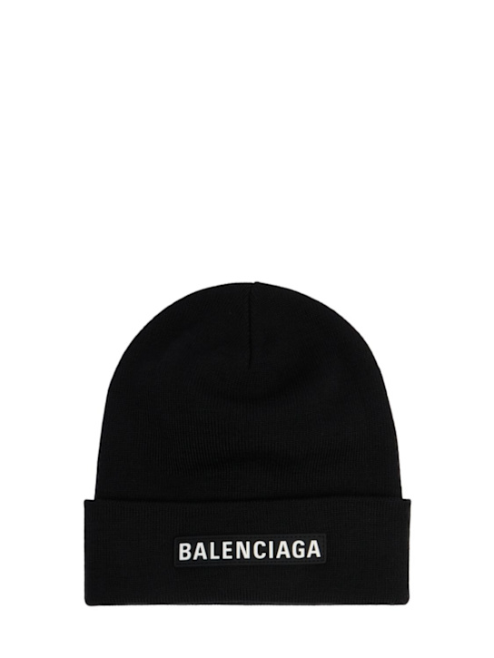 LuisaViaRoma BalenciagaCappello beanie in misto lana con patch