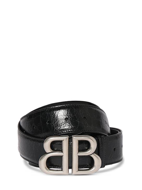 LuisaViaRoma BalenciagaCintura BB Monaco in pelle 40mm