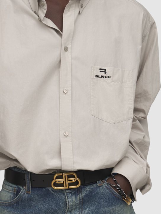 LuisaViaRoma BalenciagaCintura In Pelle Con Fibbia BB 3.5cm