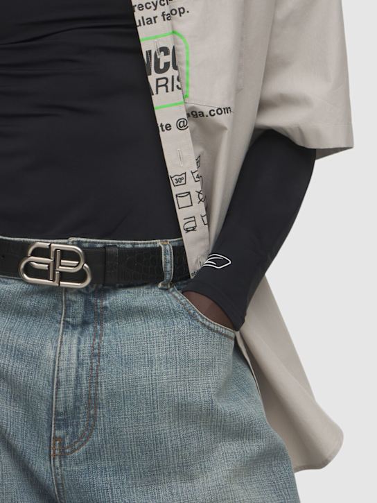 LuisaViaRoma BalenciagaCintura In Pelle Con Fibbia Logo