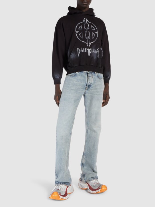 LuisaViaRoma BalenciagaFelpa Con Cappuccio Metal BB In Cotone