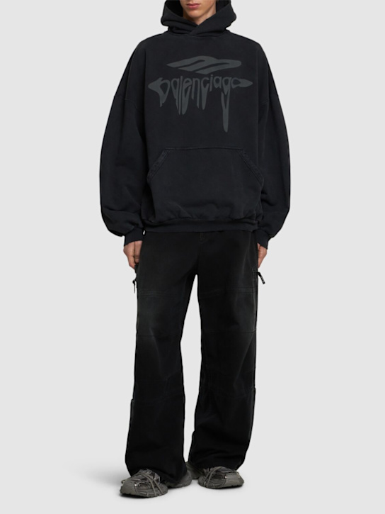 LuisaViaRoma BalenciagaFelpa In Cotone Con Cappuccio