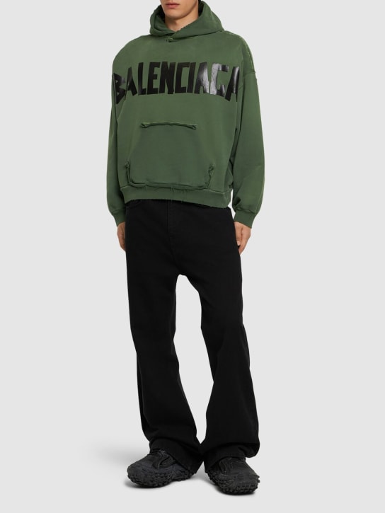 LuisaViaRoma BalenciagaFelpa In Cotone Con Cappuccio E Logo