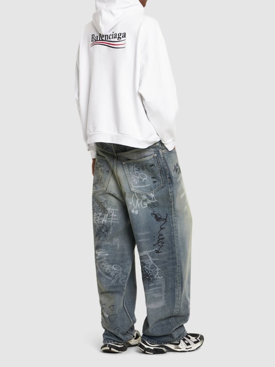LuisaViaRoma BalenciagaFelpa In Cotone Con Cappuccio