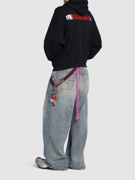 LuisaViaRoma BalenciagaFelpa In Cotone Con Logo E Cappuccio