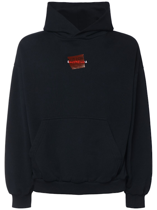 LuisaViaRoma BalenciagaFelpa in cotone con logo e cappuccio