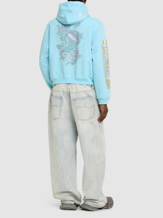 LuisaViaRoma BalenciagaFelpa In Cotone Con Zip E Cappuccio