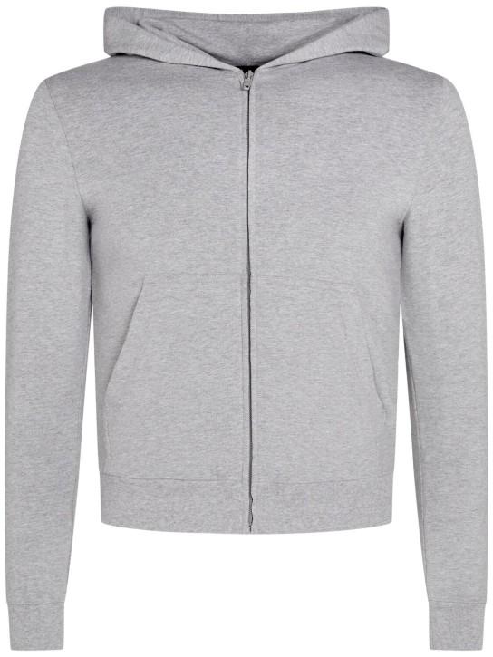 LuisaViaRoma BalenciagaFelpa in cotone stretch con logo e cappuccio