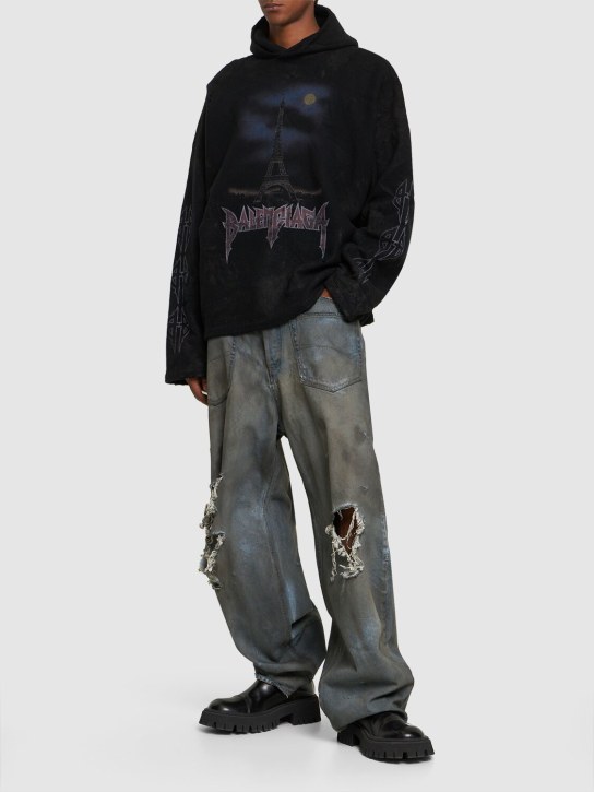 LuisaViaRoma BalenciagaFelpa In Techno Con Cappuccio